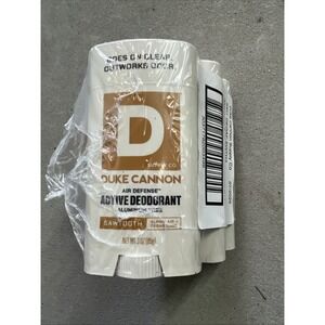 (3) Duke Cannon All Defense Active Deodorant Aluminum Free 3‎ oz Each - Sawtooth